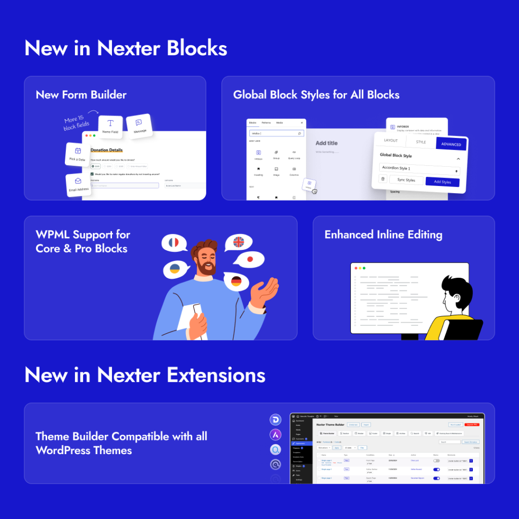 April 2025 Monthly Updates: Global Block Styles, Form Builder & Compatibility Updates, WordPress News, Google SEO Update & More 1 new in Nexter blocks nexter extension