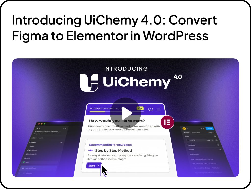 Introducing UiChemy 4.0 Convert Figma to Elementor in WordPress